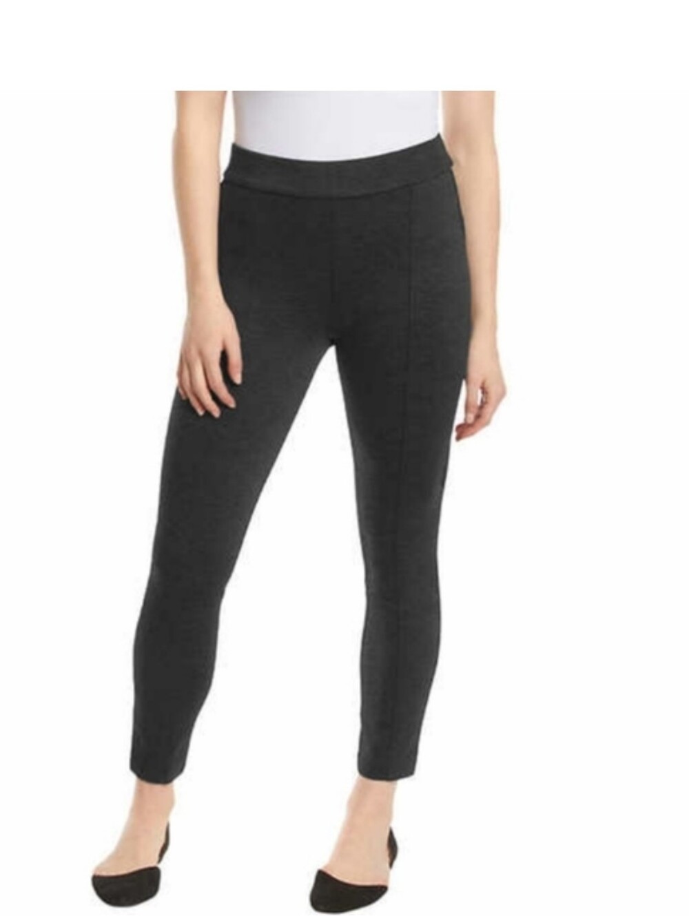 Anne Klein Ladies' Tummy Control Ponte Pant XL charcoal heather nwt